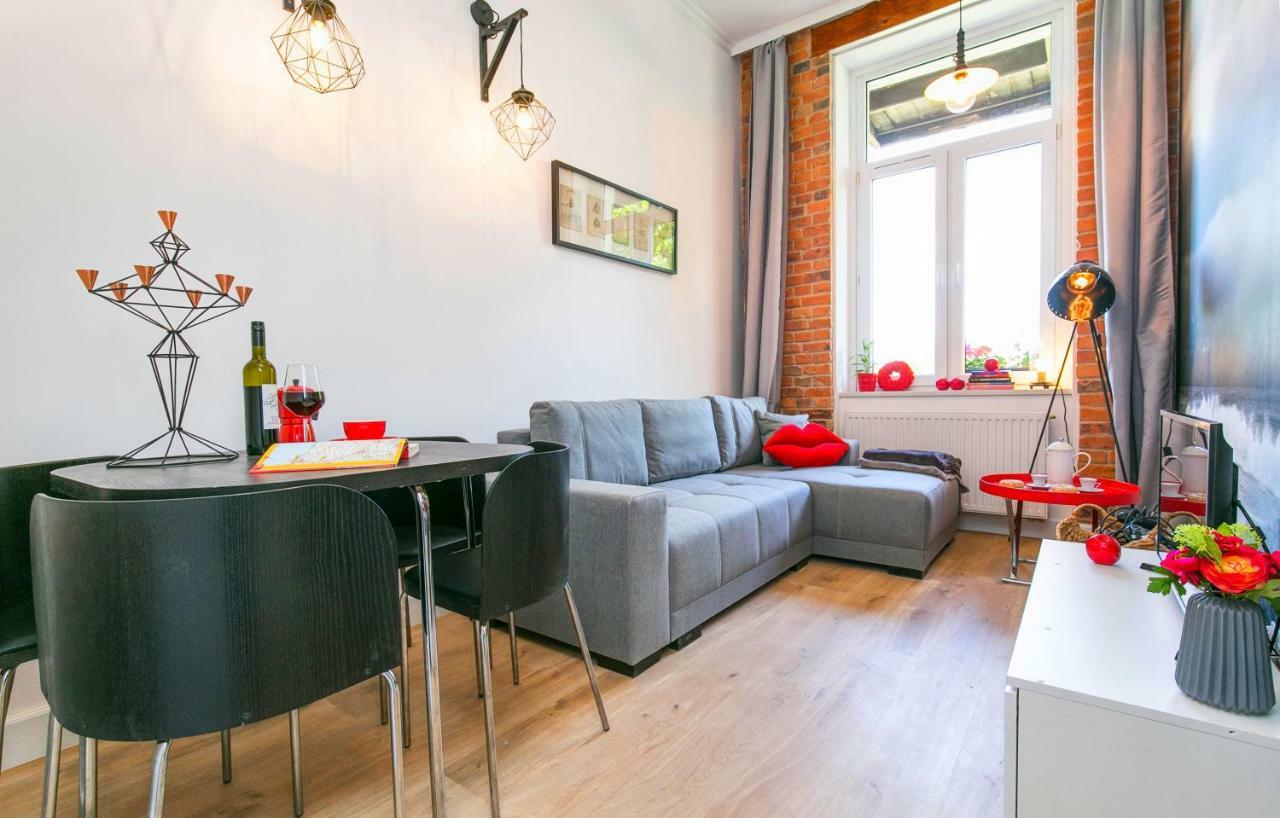 Berg Apartament Red Obok Starego Miasta Gdańsk Buitenkant foto